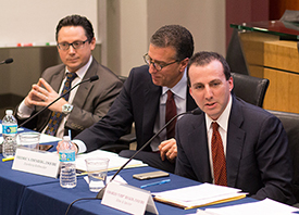 Attorneys Todd Schoenhaus, Fred Eisenberg and Charles Becker at CLE